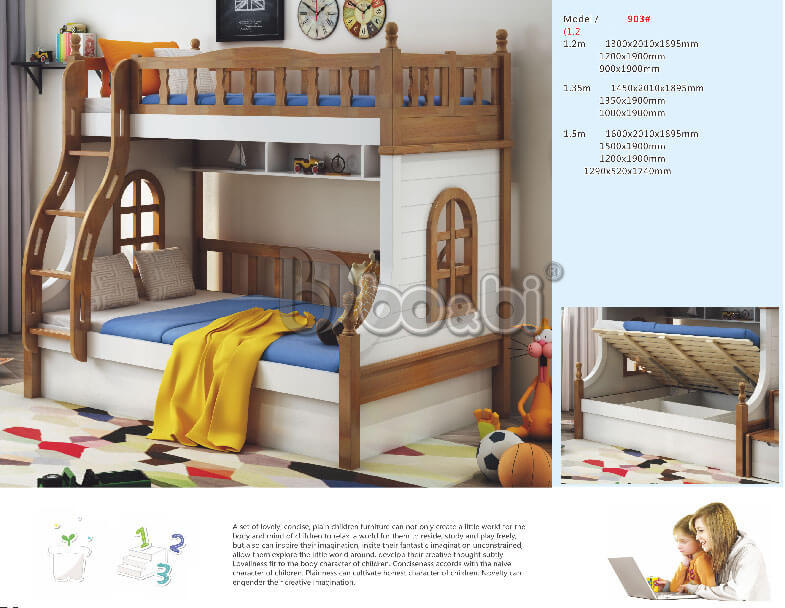 Giường tầng trẻ em nhập khẩu BB BABY903-1